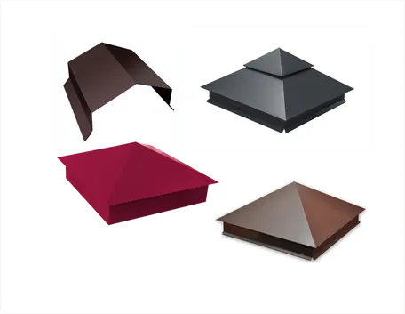 Колпаки на столбы забора