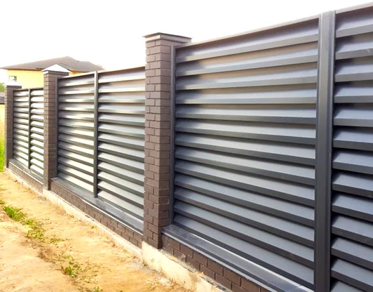 Декоративные накладки на столбы из профтрубы