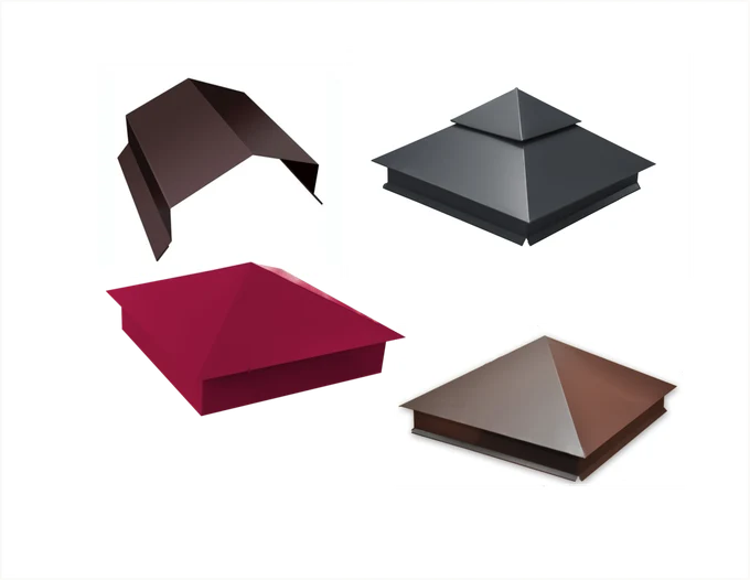 Колпаки на столбы забора