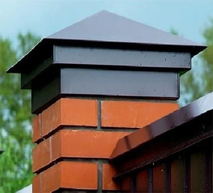 Колпаки на столбы забора